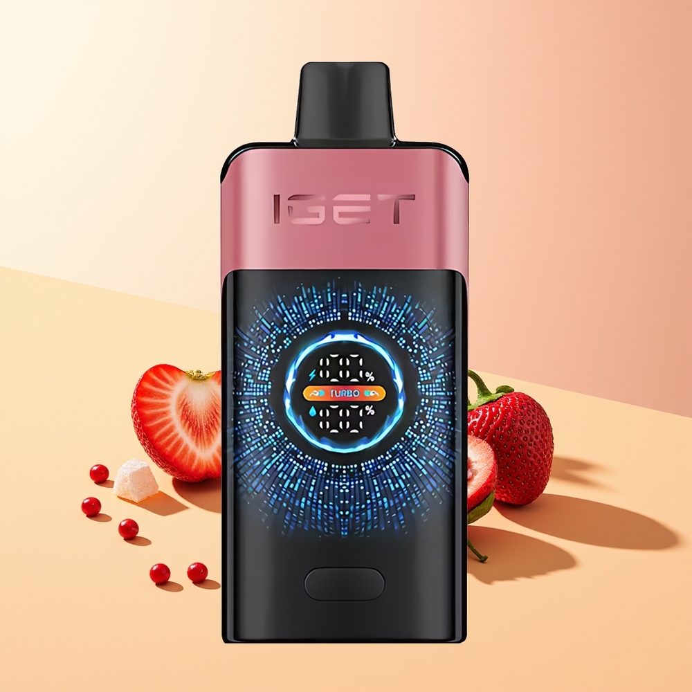IGET ONE 12000 Helado de Fresa y Granada con Pantalla Curva Grande a Color
