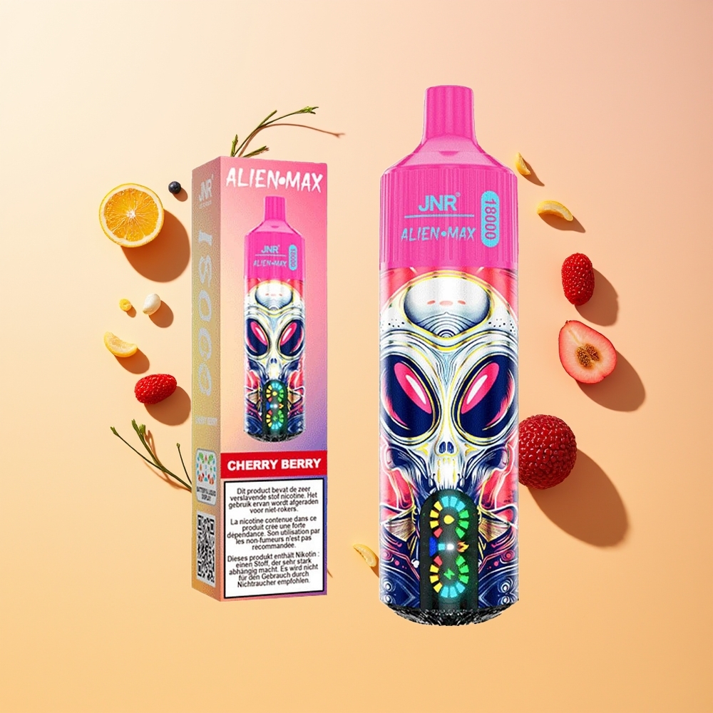 JNR Alien Max 18000 Cereza Baya Doble Malla