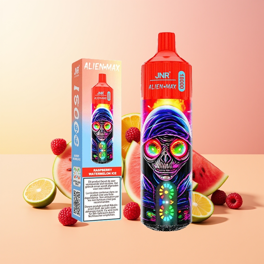 JNR Alien Max 18000 Frambuesa Sandía Hielo con Doble Malla