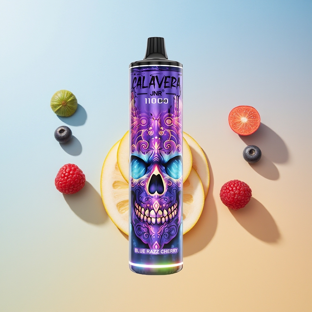 JNR Calavera 11000 Cereza Frambuesa Azul con Carga Tipo-C