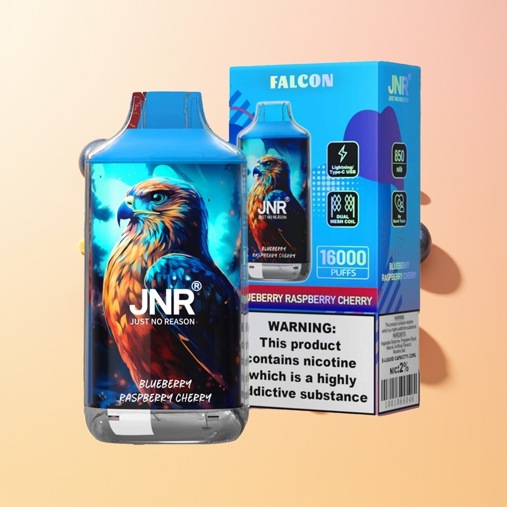 JNR Falcon 16000 Arándano Frambuesa Cereza 850 mAh Dual Mesh