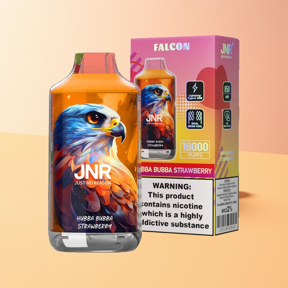 JNR Falcon 16000 Chicle de Fresa Doble Malla 22ml