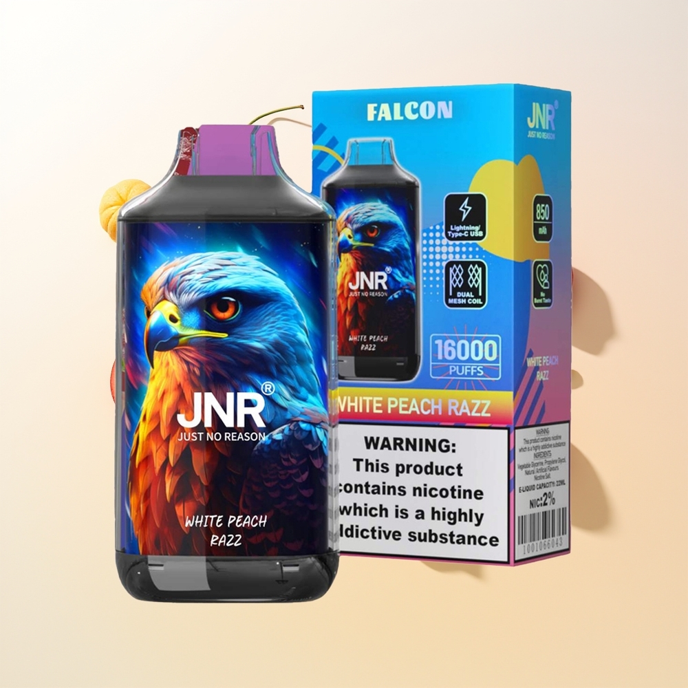 JNR Falcon 16000 Durazno Blanco Frambuesa 22ml