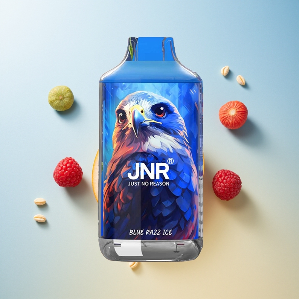 JNR Falcon 16000 Helado Frambuesa Azul con Dual Malla y 22ml