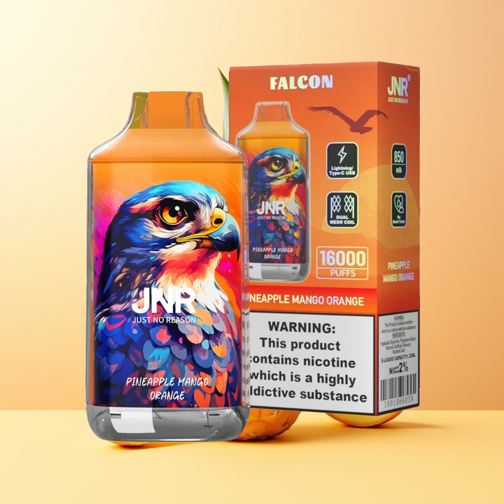 JNR Falcon 16000 Piña Mango Naranja 22ml Dual Mesh