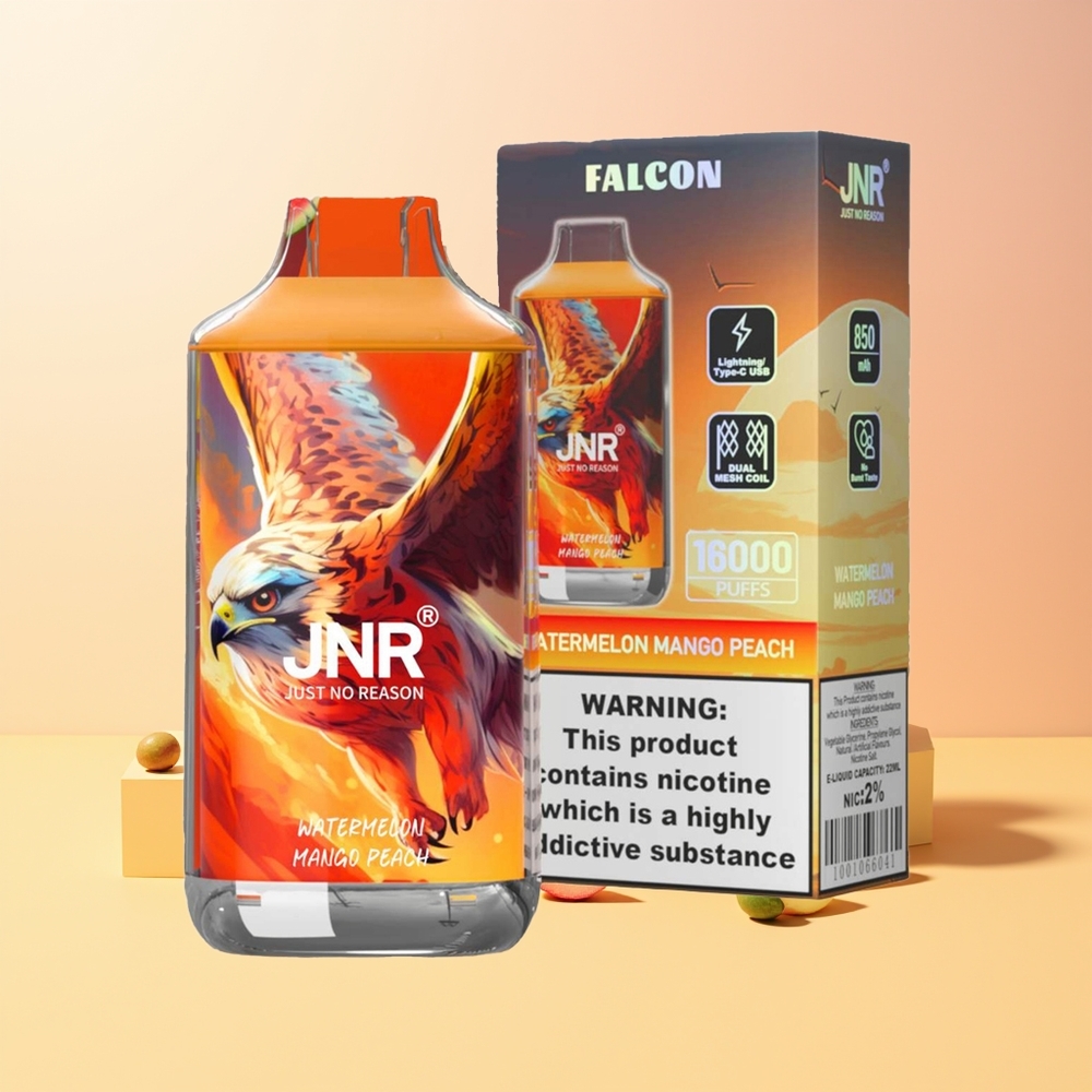 JNR Falcon 16000 Sandía Mango Durazno con Doble Malla