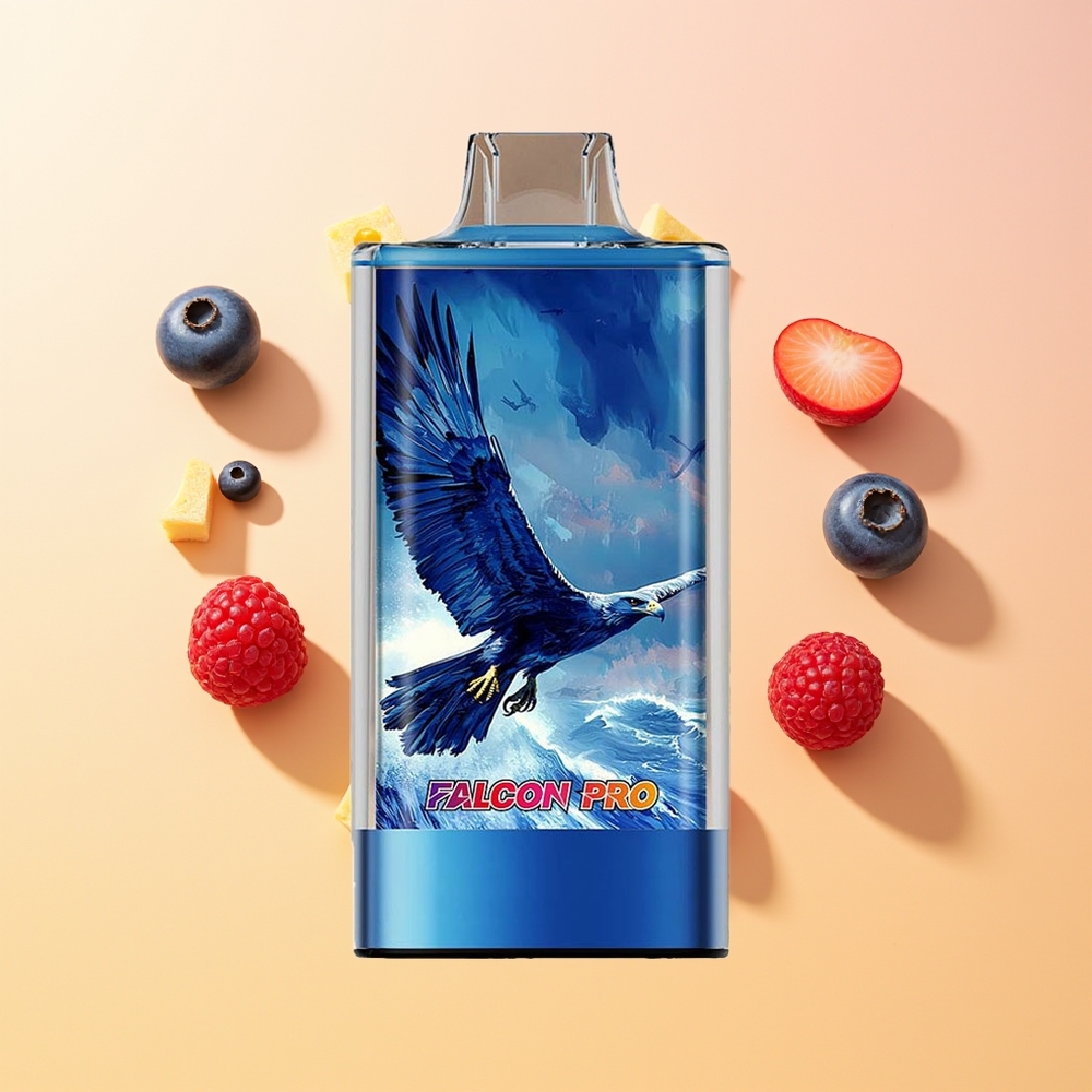 JNR Falcon Pro 28000 Frambuesa Ácida Azul con Pantalla Inteligente