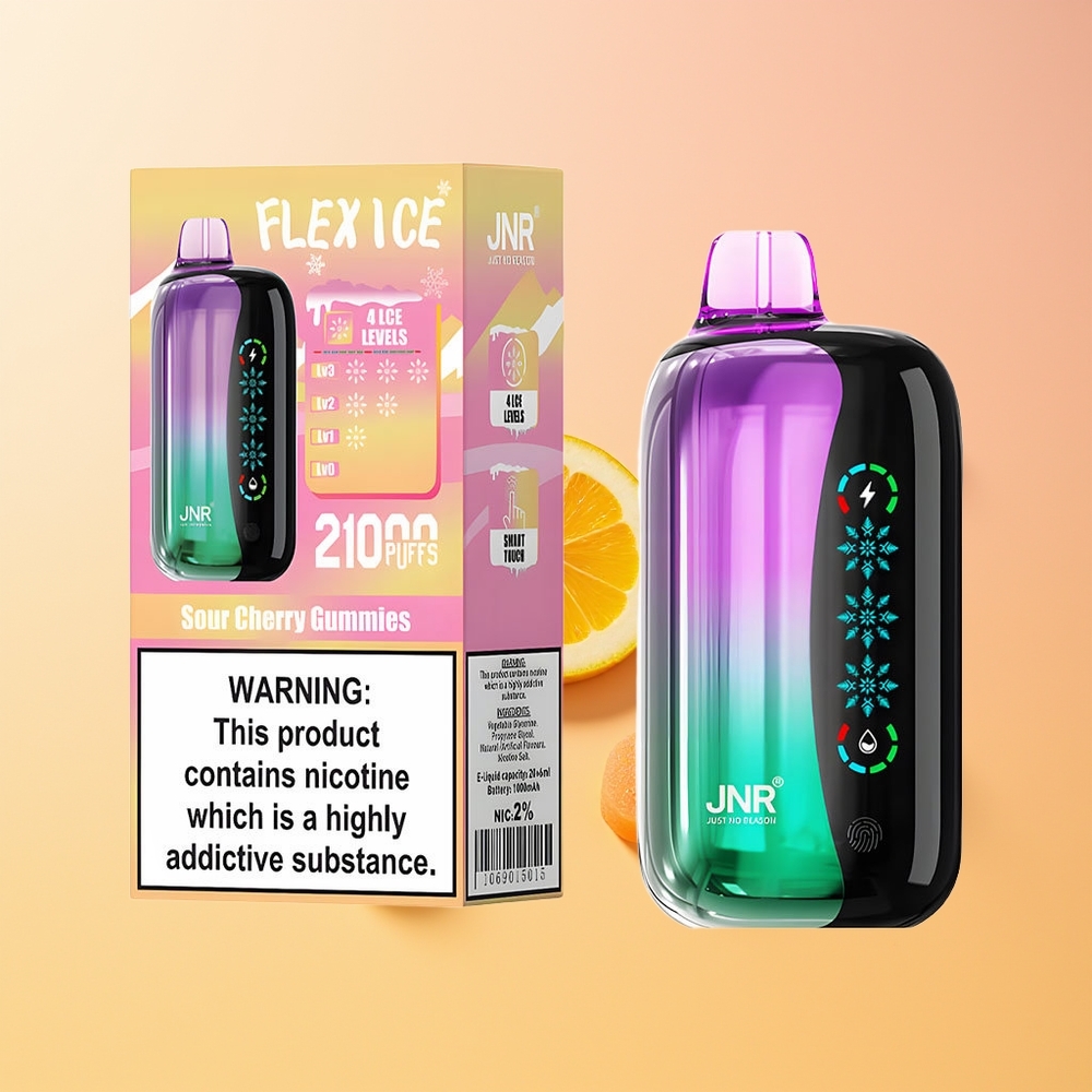 JNR Flex Ice 21000 Gomitas de Cereza Ácida con Ajuste de Hielo