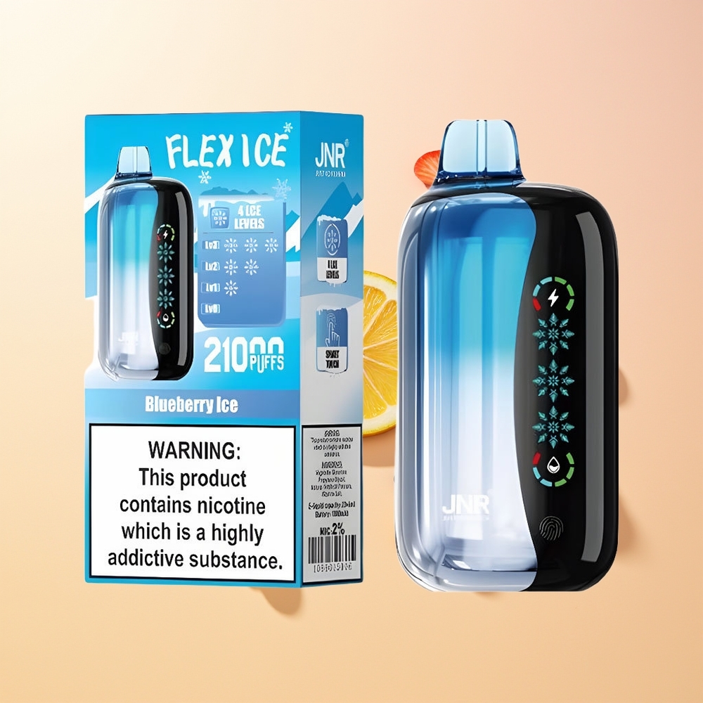 JNR Flex Ice 21000 Helado de Arándano con Ajuste de Hielo y Pantalla Táctil