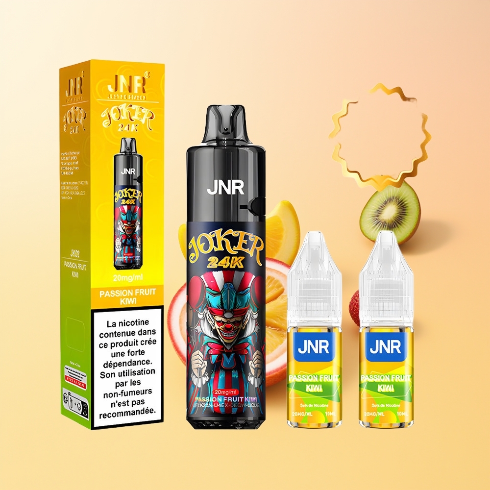 JNR Joker 24K Maracuyá Kiwi con Luz Respiratoria Colorida