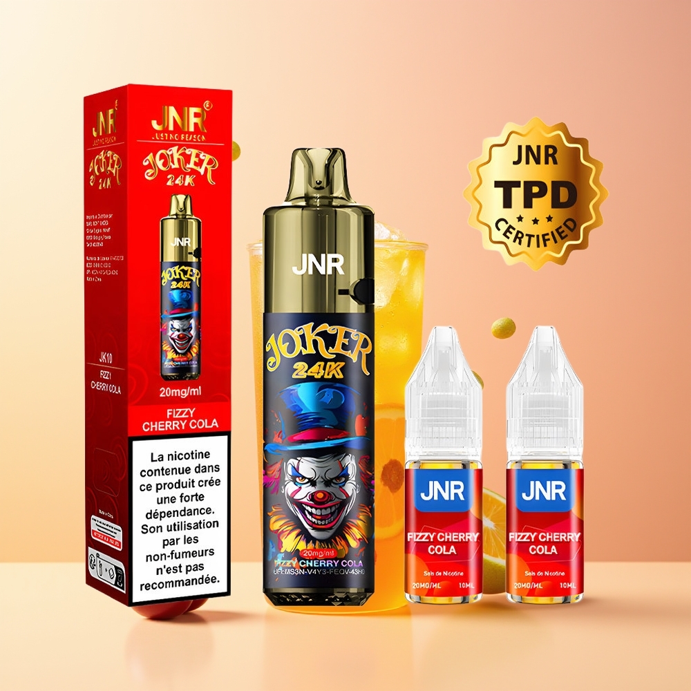 JNR Joker 24K Refresco Cereza Efervescente con Luz Colorida