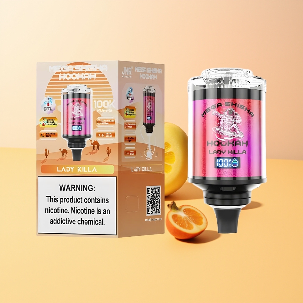 JNR Mega Shisha Hookah 100K Asesina de Damas 2200mAh