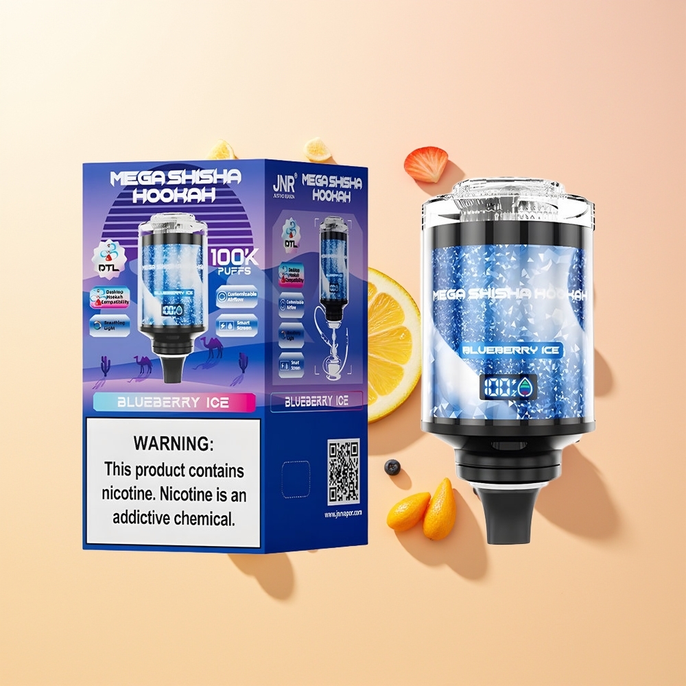 JNR Mega Shisha Hookah 100K Helado de Arándanos 2200mAh