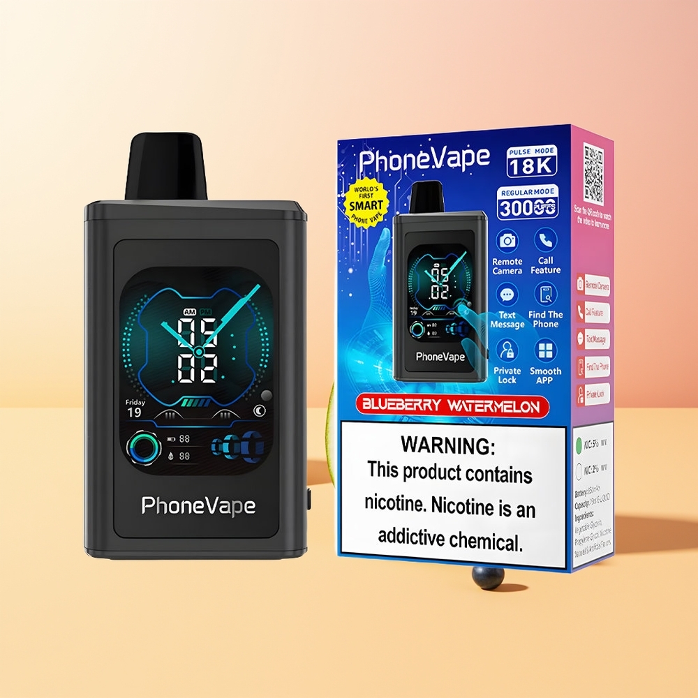 JNR PhoneVape 30000 Sandía Arándano con Pantalla Completa