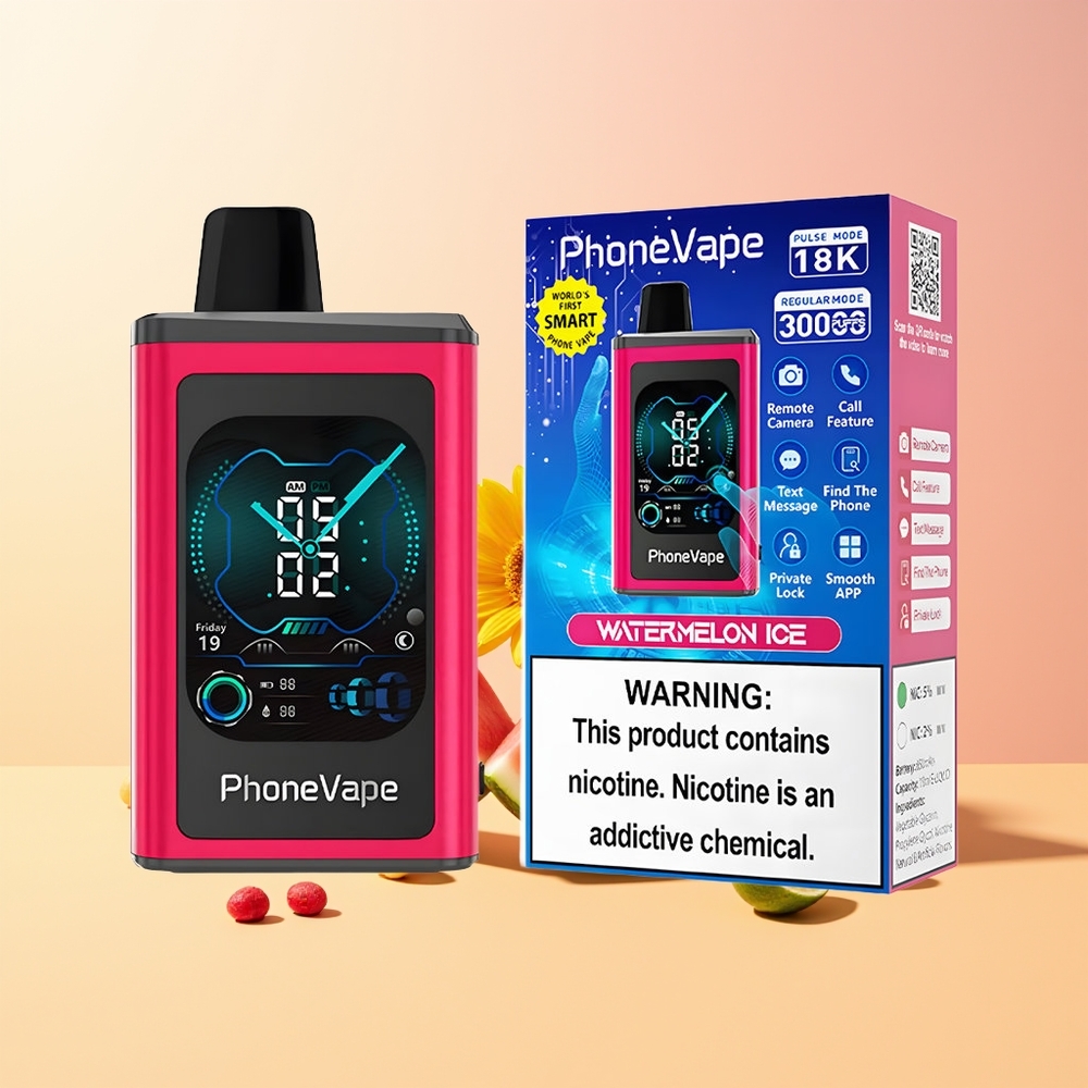 JNR PhoneVape 30000 Sandía Hielo con Pantalla Completa
