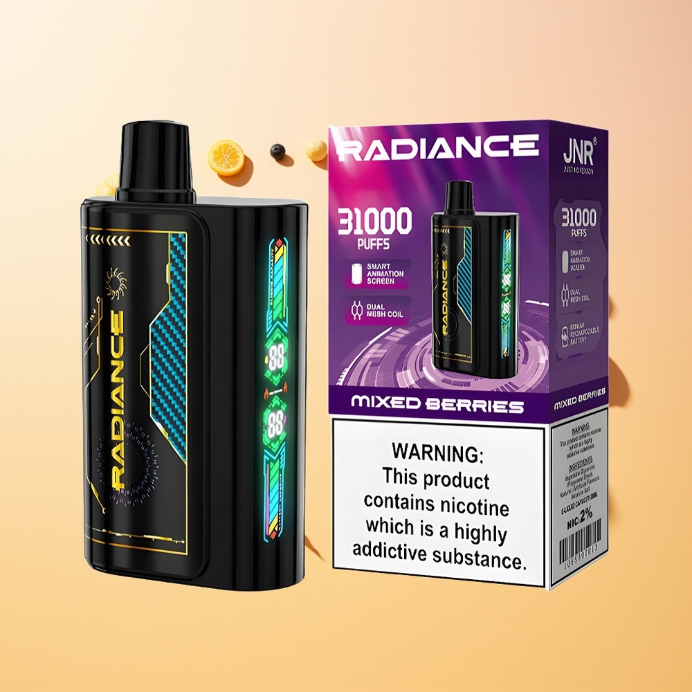 JNR Radiance 31000 Bayas Mixtas con Pantalla Animada Inteligente