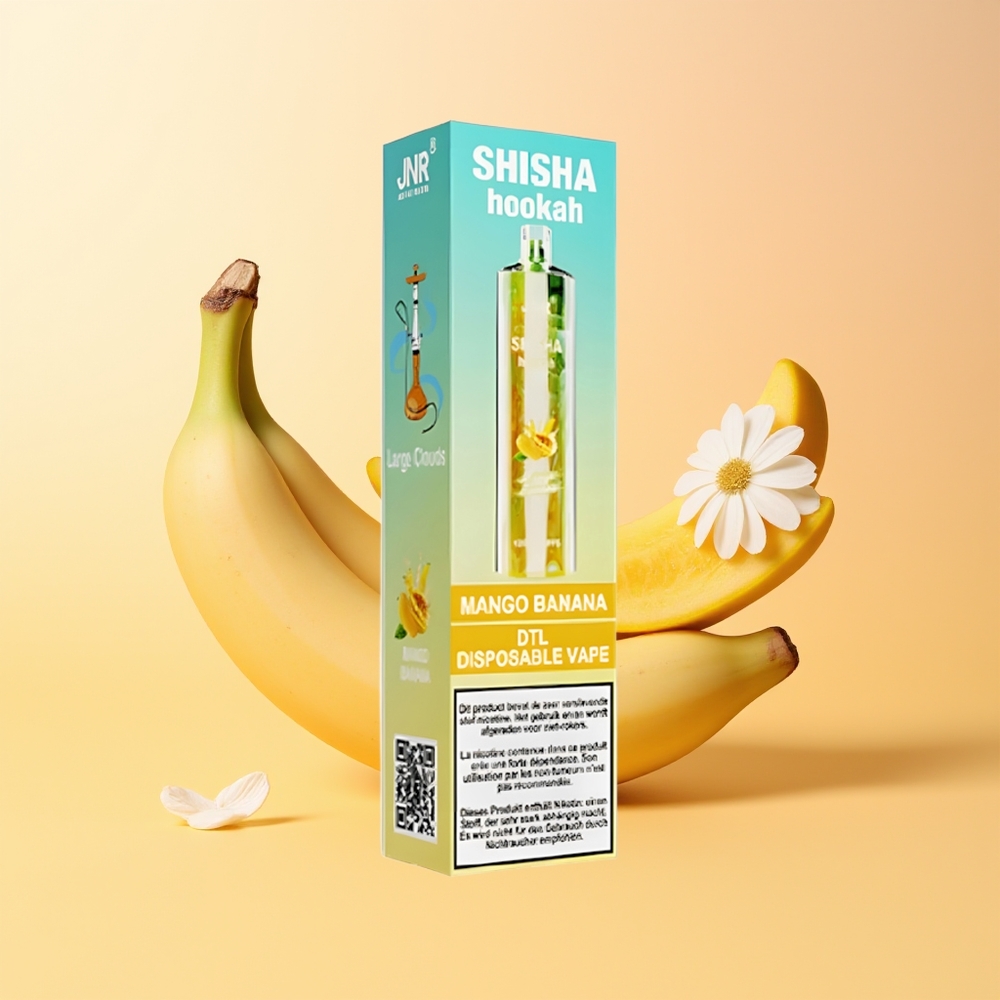JNR Shisha Hookah 12000 Mango Banana 24ml 750mAh Tipo-C