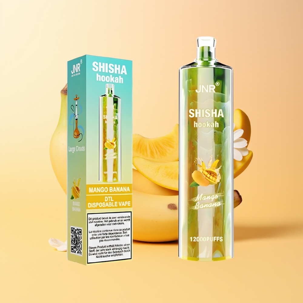 JNR Shisha Hookah 12000 Mango Banana 24ml 750mAh Tipo-C