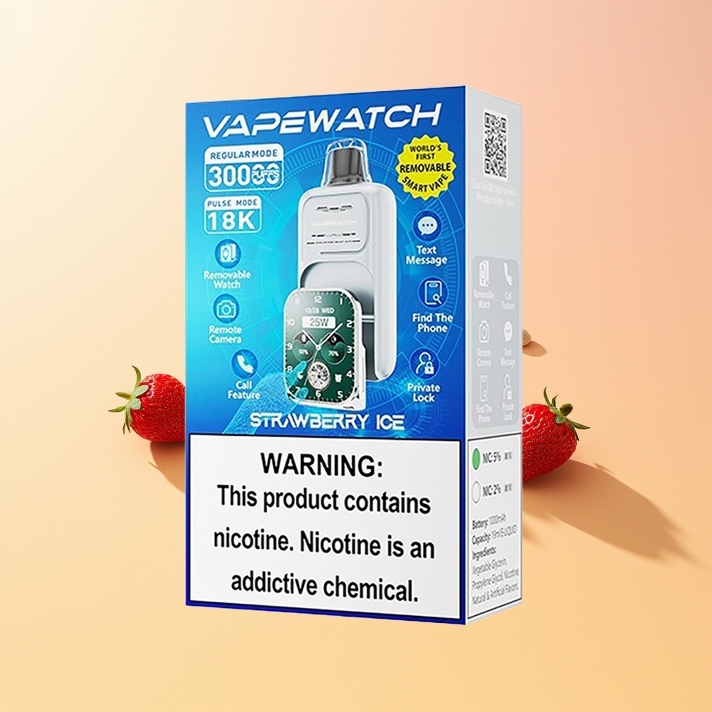 JNR VapeWatch 30000 Fresa Helada con Doble Malla