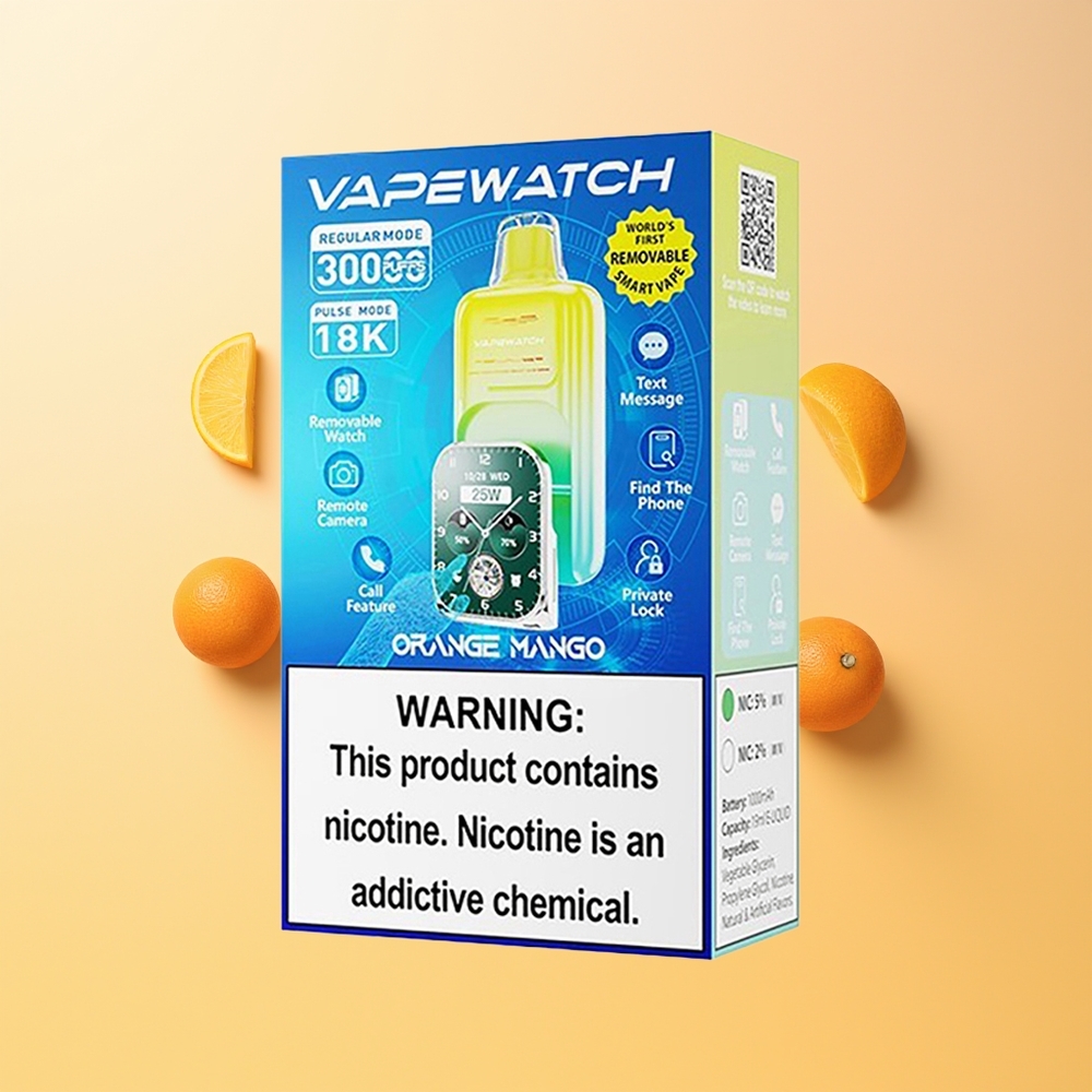 JNR VapeWatch 30000 Mango Naranja Doble Malla 19mL