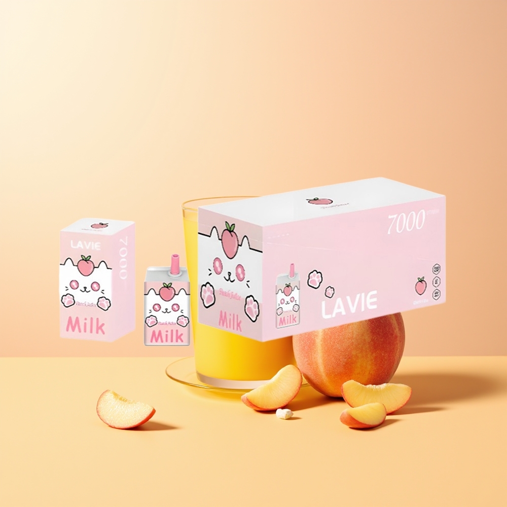 Lavie Milk 7000 Zumo de Melocotón 600mAh