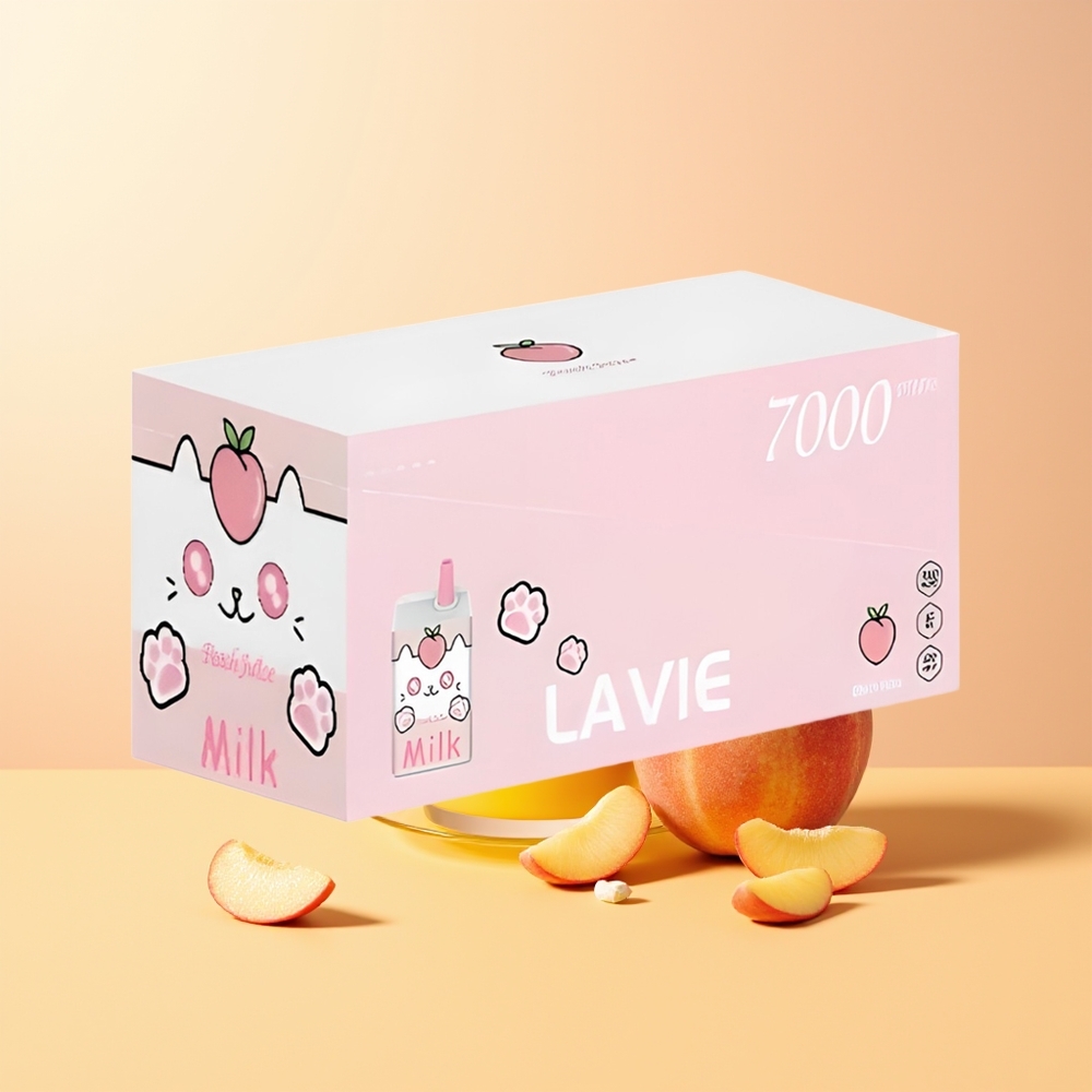 Lavie Milk 7000 Zumo de Melocotón 600mAh