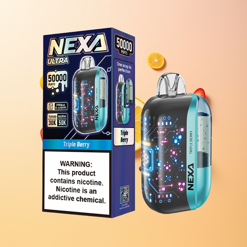NEXA Ultra 50000 Triple Berry 20ml Pantalla Curva 3D