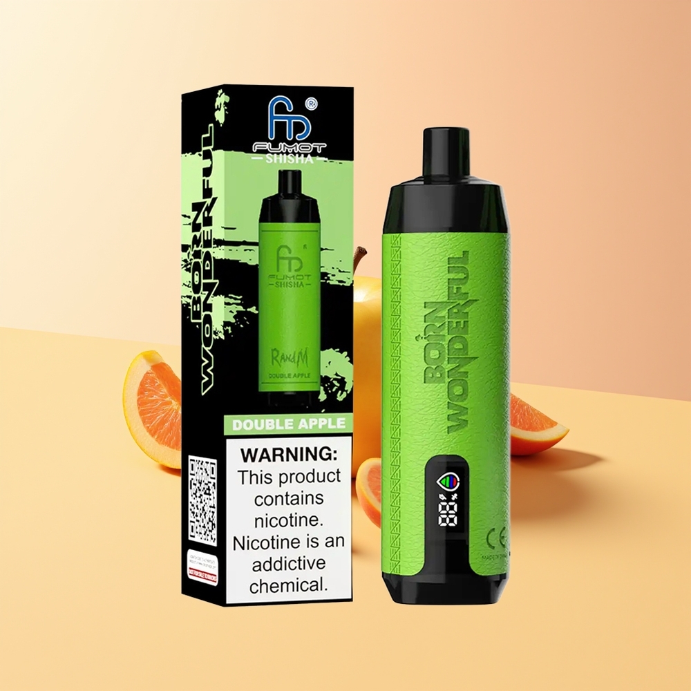 RandM Fumot Shisha 10000 Doble Manzana con Indicador LED