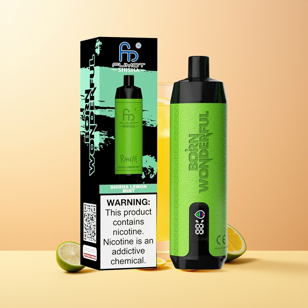 RandM Fumot Shisha 10000 Limón Menta con Batería 850 mAh