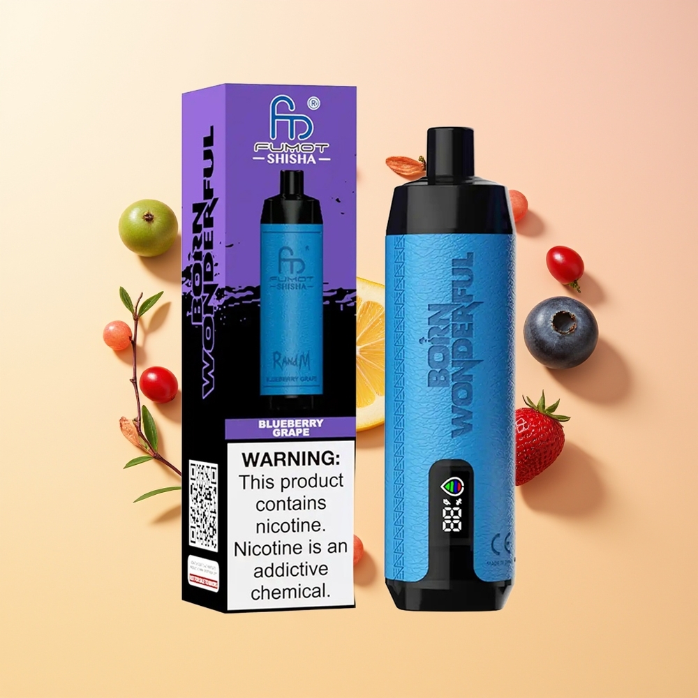 RandM Fumot Shisha 10000 Uva Arándano con Indicador LED