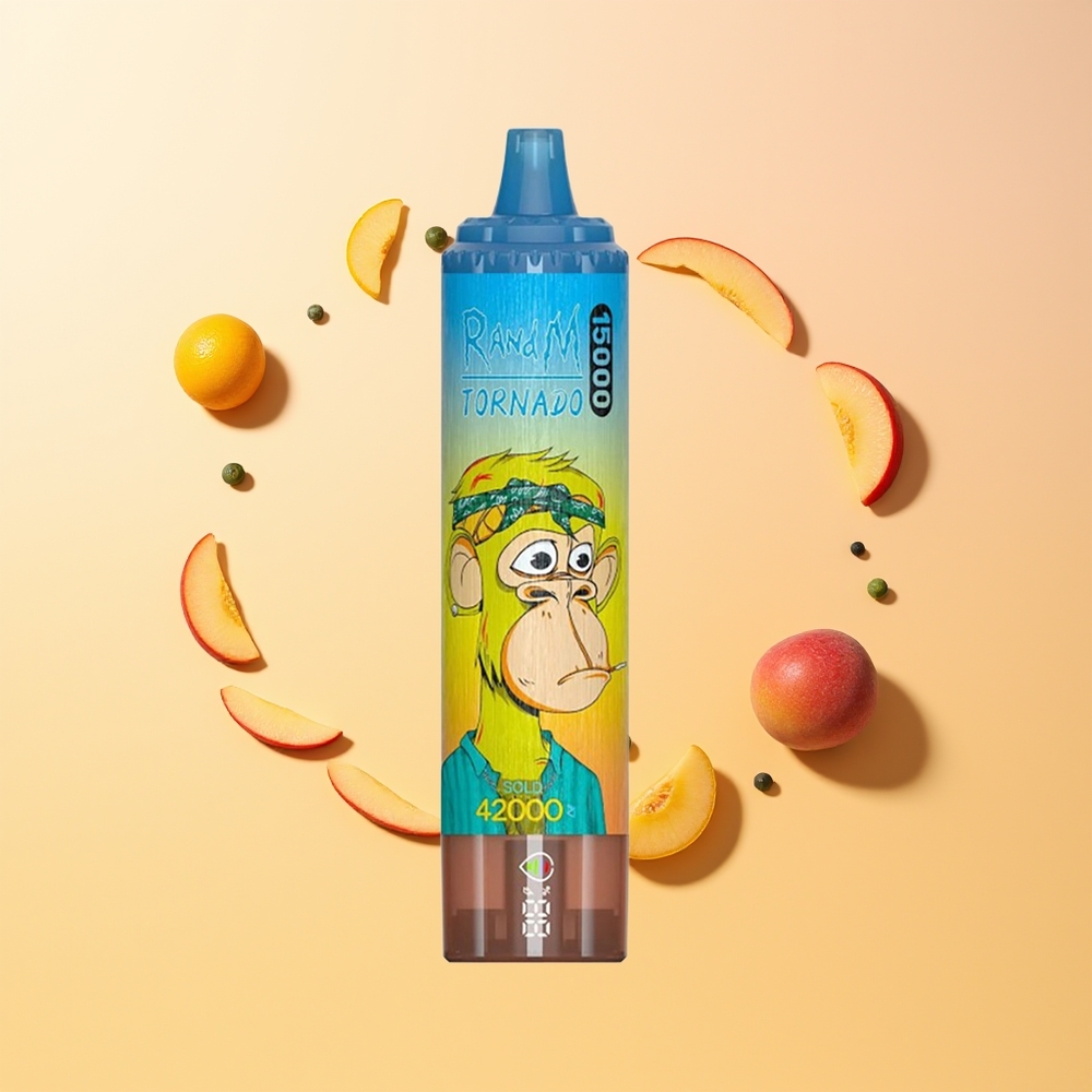 RandM Fumot Tornado 15000 Durazno Mango Tipo-C Recargable