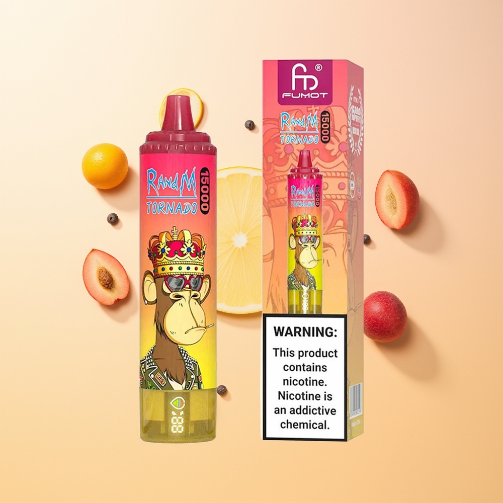 RandM Fumot Tornado 15000 Melocotón Helado 25ml