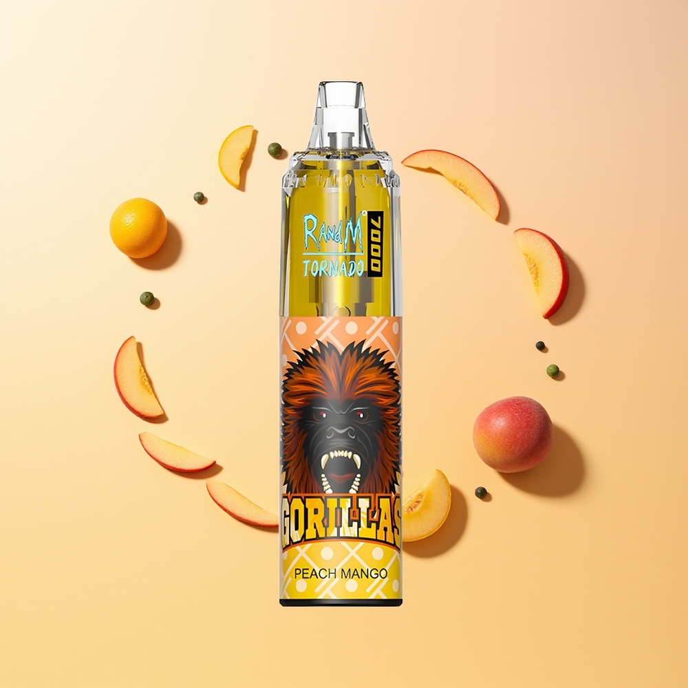 RandM Fumot Tornado 7000 Durazno Mango Tipo-C