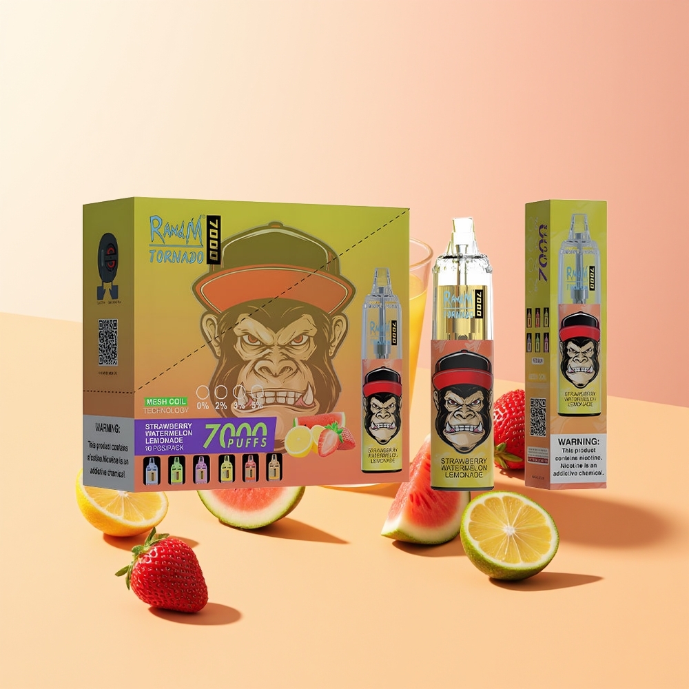 RandM Fumot Tornado 7000 Fresa Sandía Limonada con Coil de Malla