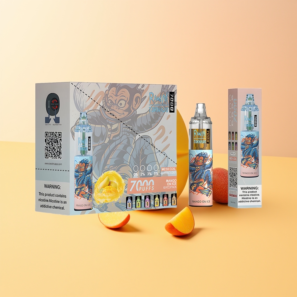 RandM Fumot Tornado 7000 Mango En Hielo con Coil Mesh