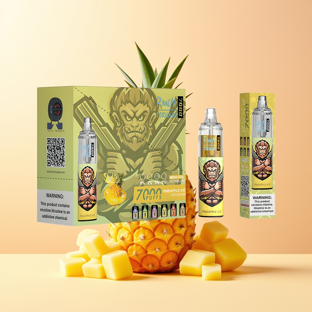 RandM Fumot Tornado 7000 Piña Helada con Bobina Malla
