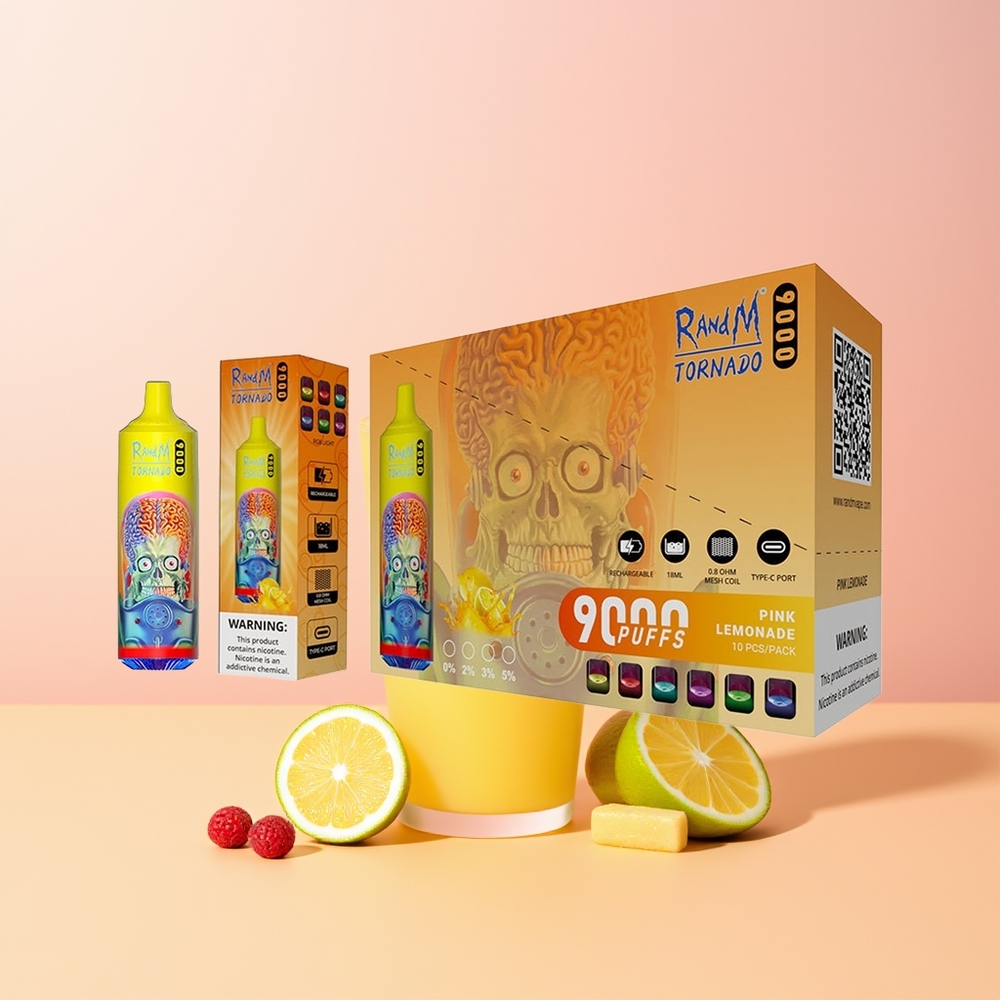 RandM Fumot Tornado 9000 Limonada Rosada con Malla RGB