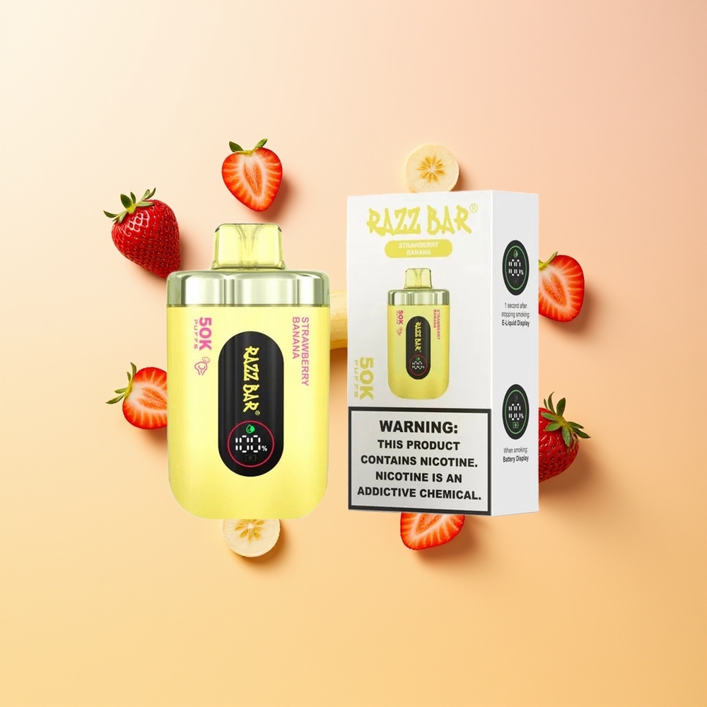 Razz Bar 50K Fresa Banana Tipo-C Recargable