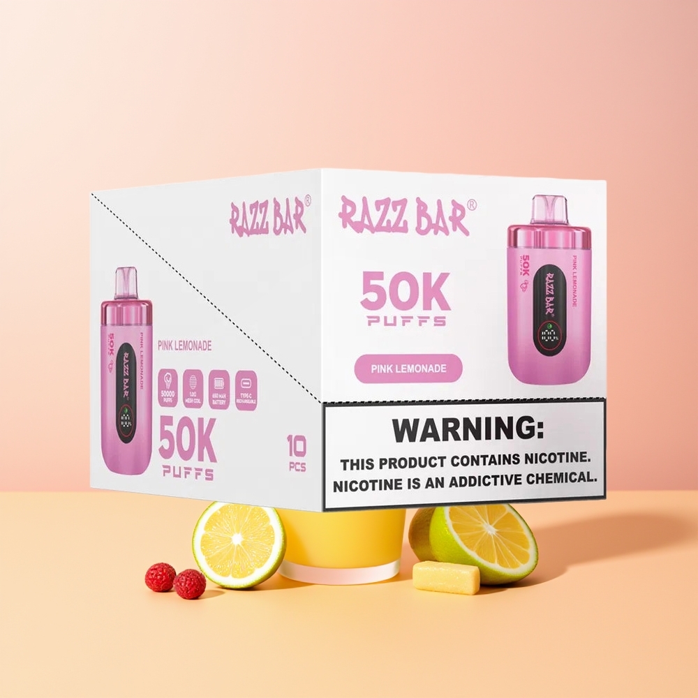 Razz Bar 50K Limonada Rosa Recargable