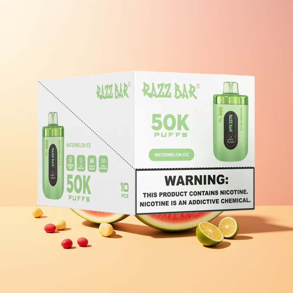 Razz Bar 50K Sandía Helada Tipo-C Recargable